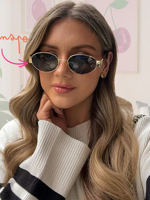 GAFAS DORADAS LENTE NEGRO