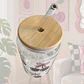 VASO VIDRIO TAPA BAMBU CEREZAS - Miniatura 2