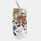 VASO VIDRIO TAPA BAMBU HARRY PHOTER  - Miniatura 1