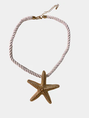 COLLAR ESTRELLA DORADA CORDEL 