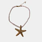COLLAR ESTRELLA DORADA CORDEL  - Miniatura 1
