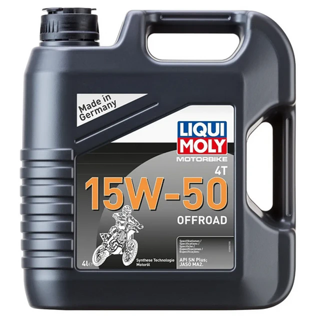 Aceite Liqui Moly 15W-50 para moto Motorbike 4T 15W-50 offroad 4L