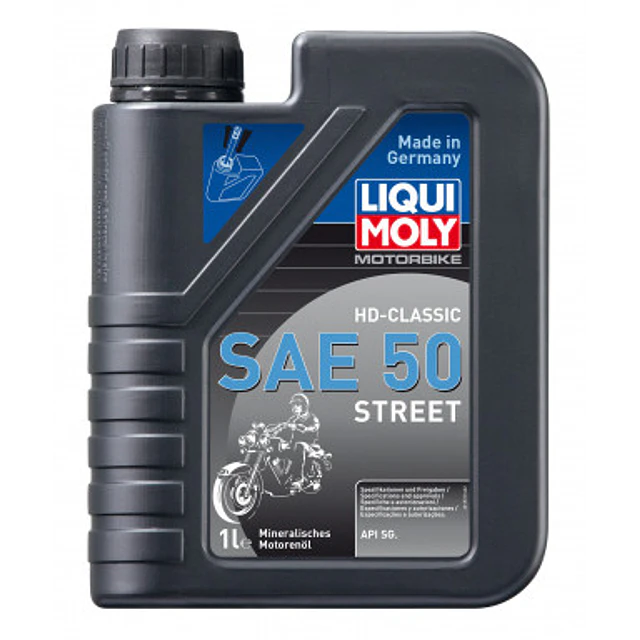 Aceite Liqui Moly SAE 50 para moto HD Classic SAE 50 street 1L