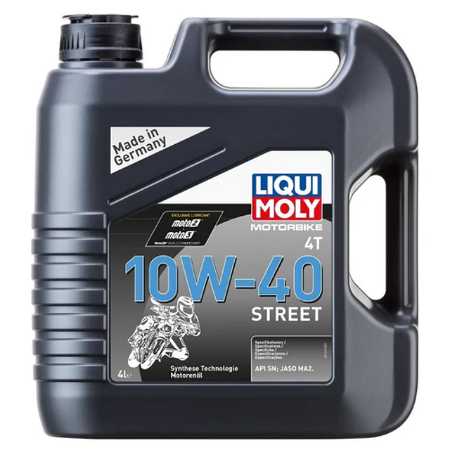 Aceite Liqui Moly 10W-40 para moto Motorbike 4T 10W-40 street 4L