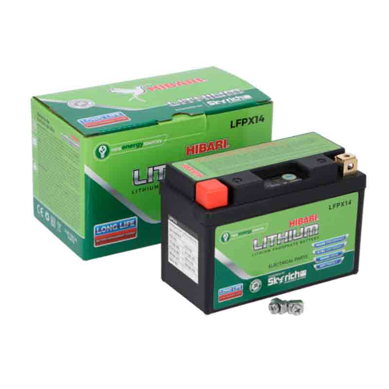 Bateria Hibari de Litio LFPX14 - YTZ12S - YTX14S - YTX14-BS