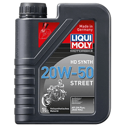 Aceite Liqui Moly 20W-50 Full Sintético Moto (Caja 6 x 1L) – 6 Litros