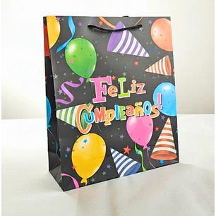 Bolsa Mediana para Regalo Cumpleaños Diseños La Fiesta Ya Empieza!