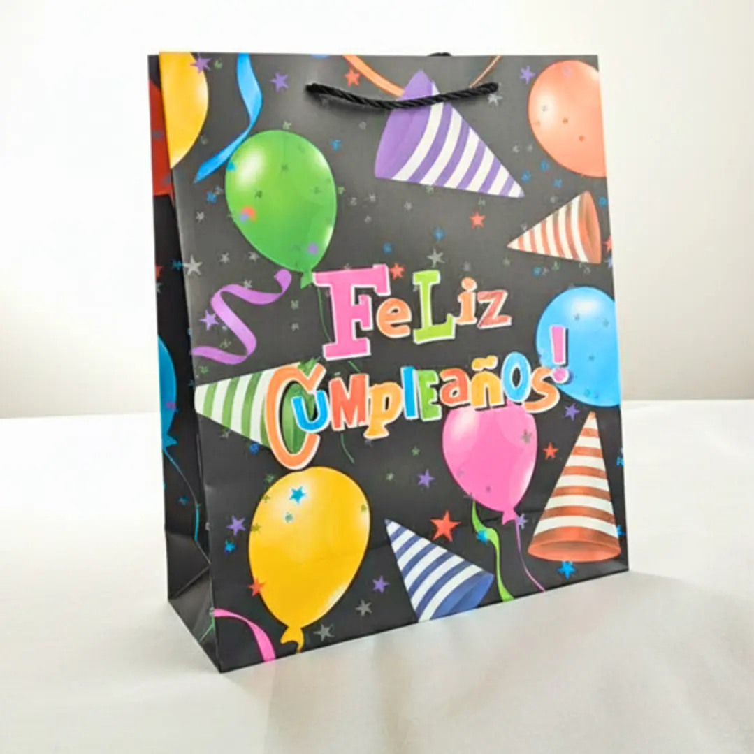 Bolsa Mediana para Regalo Cumpleaños Diseños La Fiesta Ya Empieza! 2