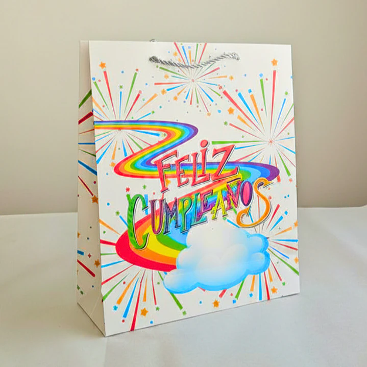 Bolsa Mediana para Regalo Cumpleaños Diseños La Fiesta Ya Empieza! 4