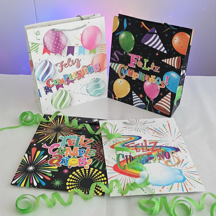 Bolsa Mediana para Regalo Cumpleaños Diseños La Fiesta Ya Empieza! 6