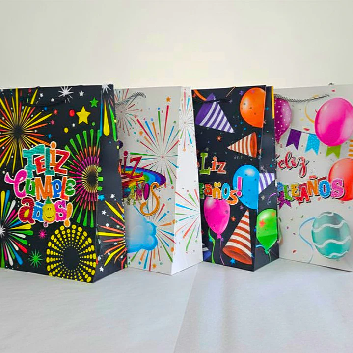 Bolsa Mediana para Regalo Cumpleaños Diseños La Fiesta Ya Empieza! 1