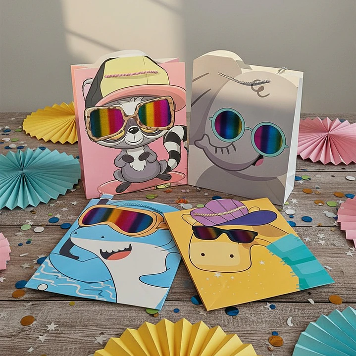 Bolsa Mediana para Regalo Animales Estilosos 6