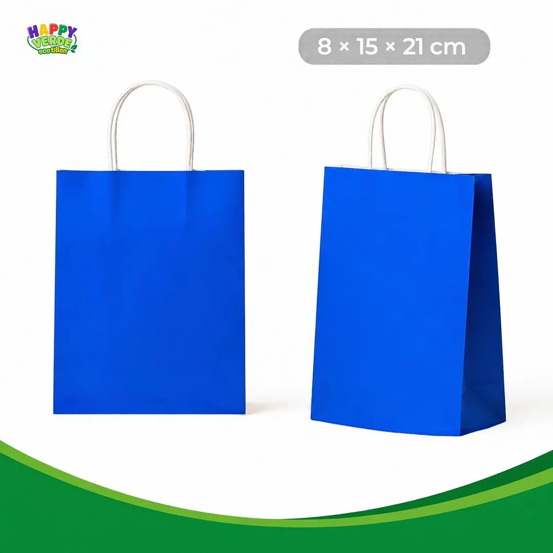 Bolsa Pequeña de Papel 16x22x8cm Varios Colores 4