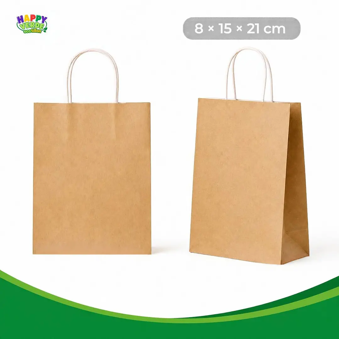 Bolsa Pequeña de Papel 16x22x8cm Varios Colores 5