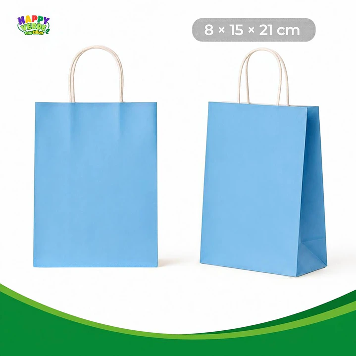 Bolsa Pequeña de Papel 16x22x8cm Varios Colores 6