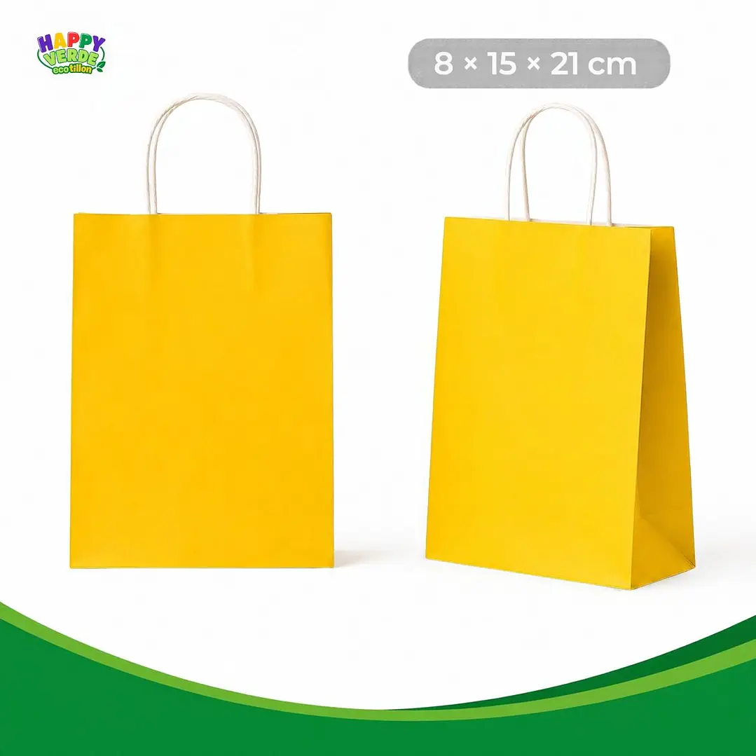 Bolsa Pequeña de Papel 16x22x8cm Varios Colores 10