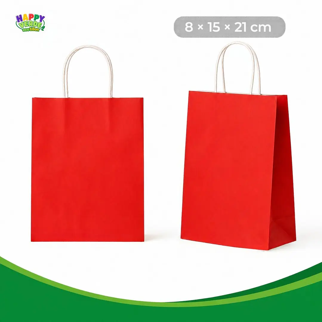Bolsa Pequeña de Papel 16x22x8cm Varios Colores 13