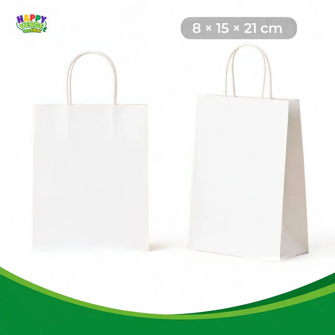 Bolsa Pequeña de Papel 16x22x8cm Varios Colores 14