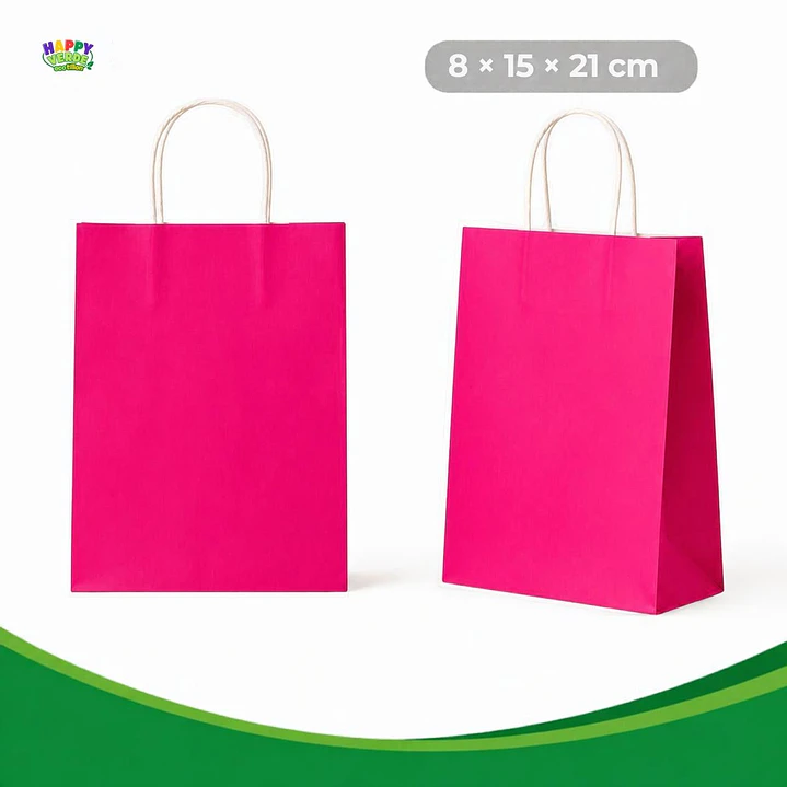 Bolsa Pequeña de Papel 16x22x8cm Varios Colores 15