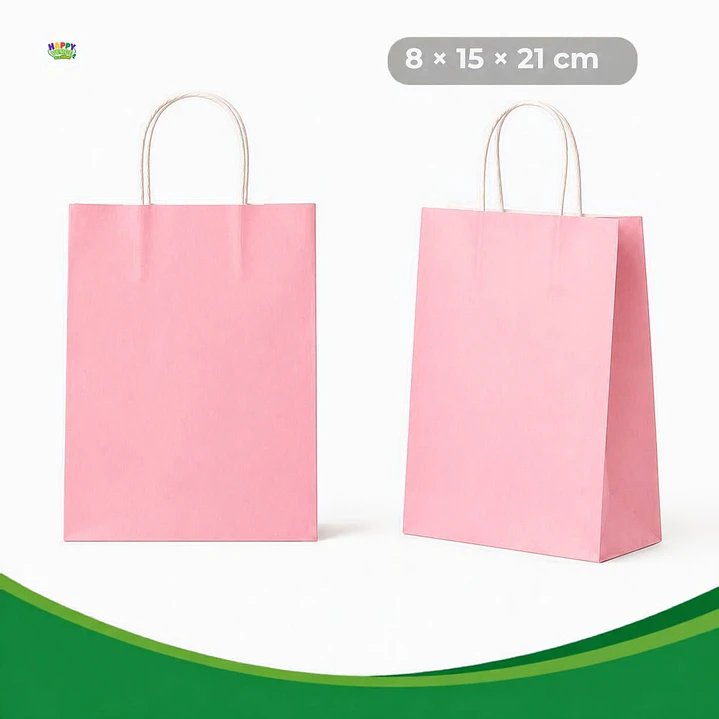 Bolsa Pequeña de Papel 16x22x8cm Varios Colores 16