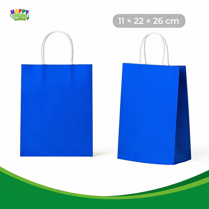 Bolsa Mediana de Papel 22x26x11cm Varios Colores 7