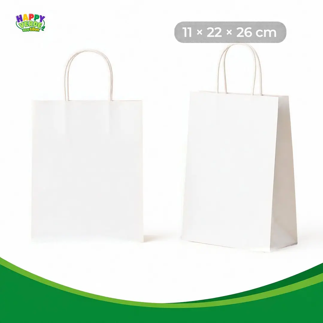 Bolsa Mediana de Papel 22x26x11cm Varios Colores 8
