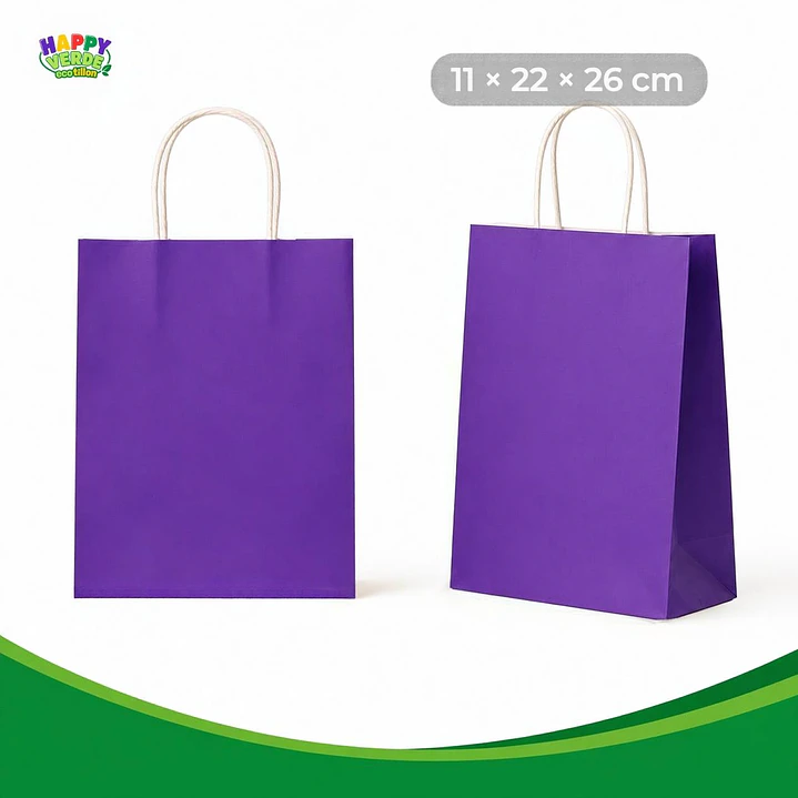 Bolsa Mediana de Papel 22x26x11cm Varios Colores 9