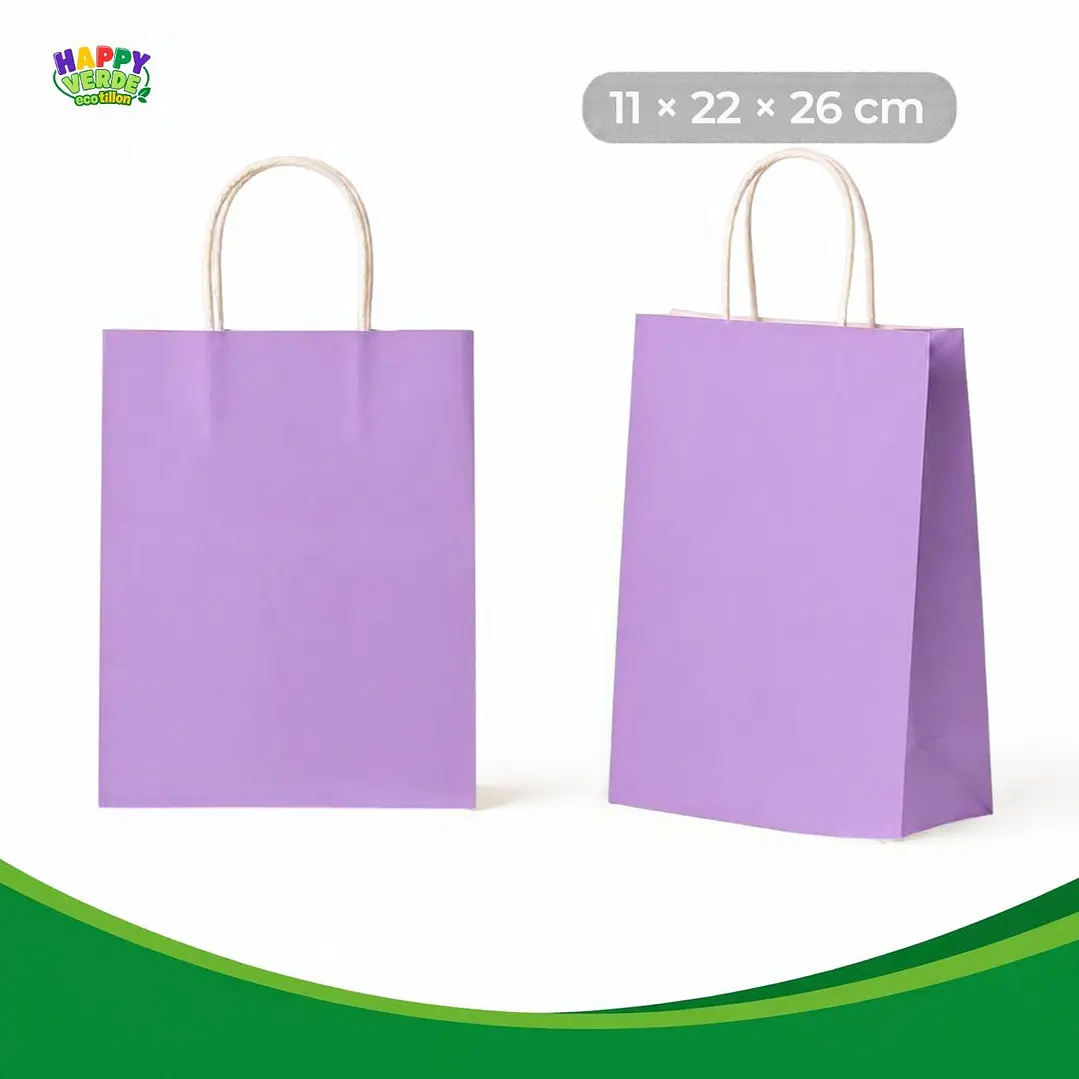 Bolsa Mediana de Papel 22x26x11cm Varios Colores 13