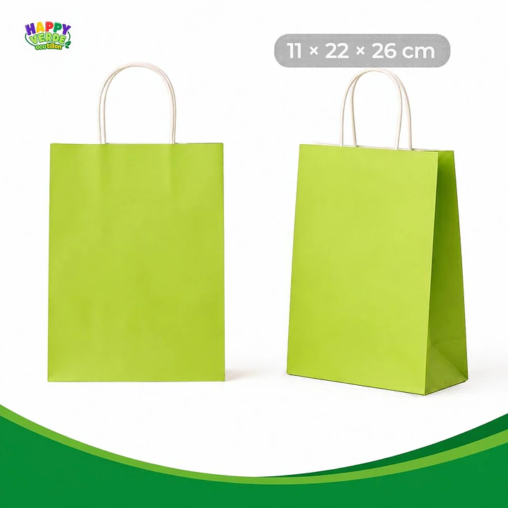 Bolsa Mediana de Papel 22x26x11cm Varios Colores 16