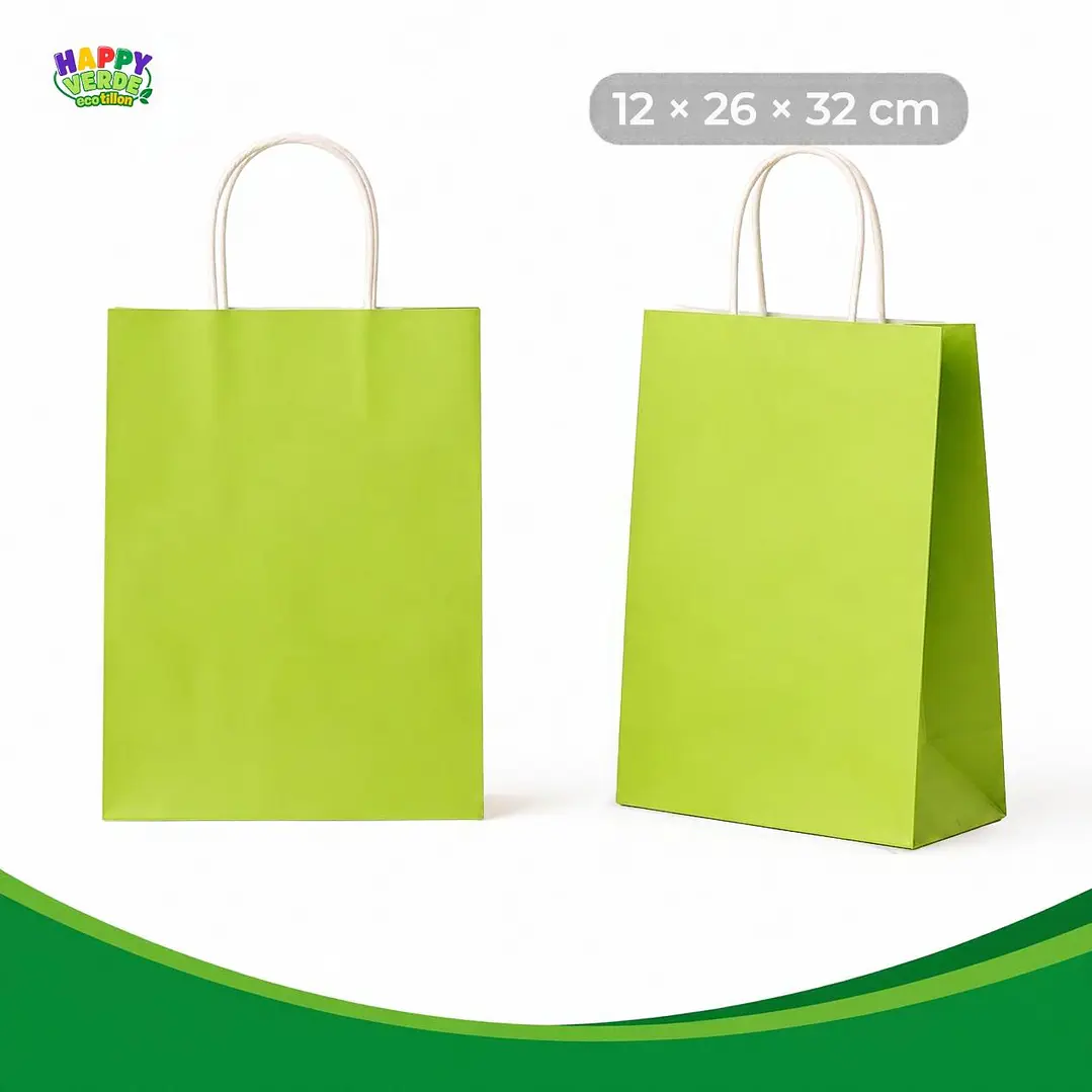 Bolsa Grande de Papel 26x32x12cm Varios Colores 10