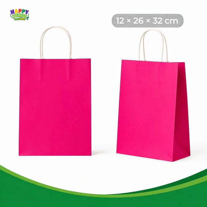 Bolsa Grande de Papel 26x32x12cm Varios Colores 14