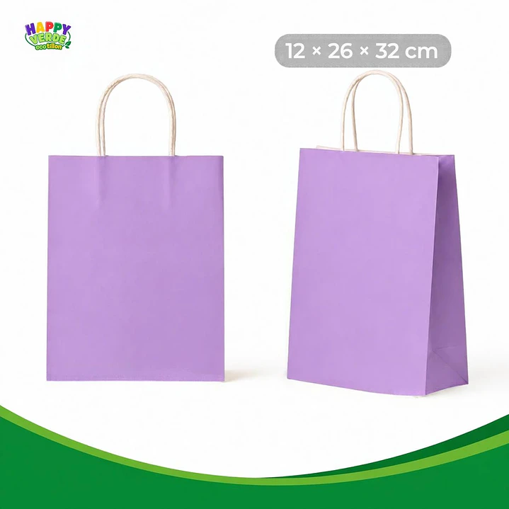 Bolsa Grande de Papel 26x32x12cm Varios Colores 15