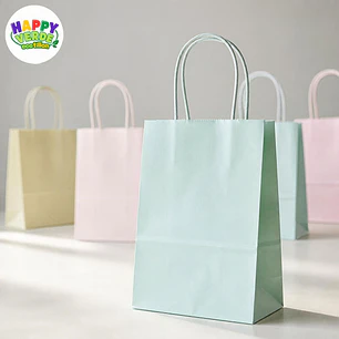 Bolsa Grande de Papel 26x33x12cm Colores Pastel