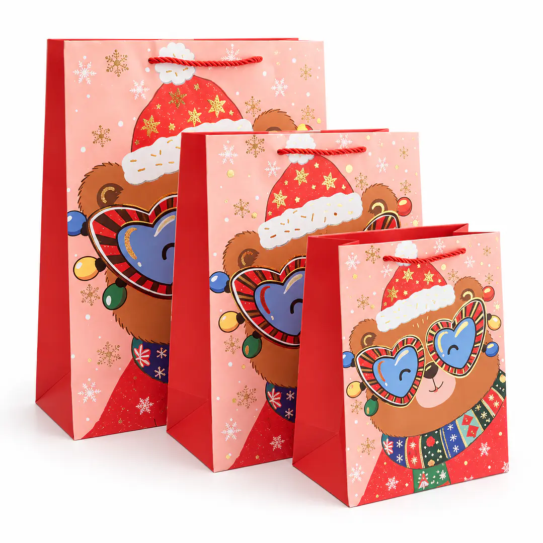 Pack Bolsas de Regalo Navidad 3 Tamaños, varios diseños 2
