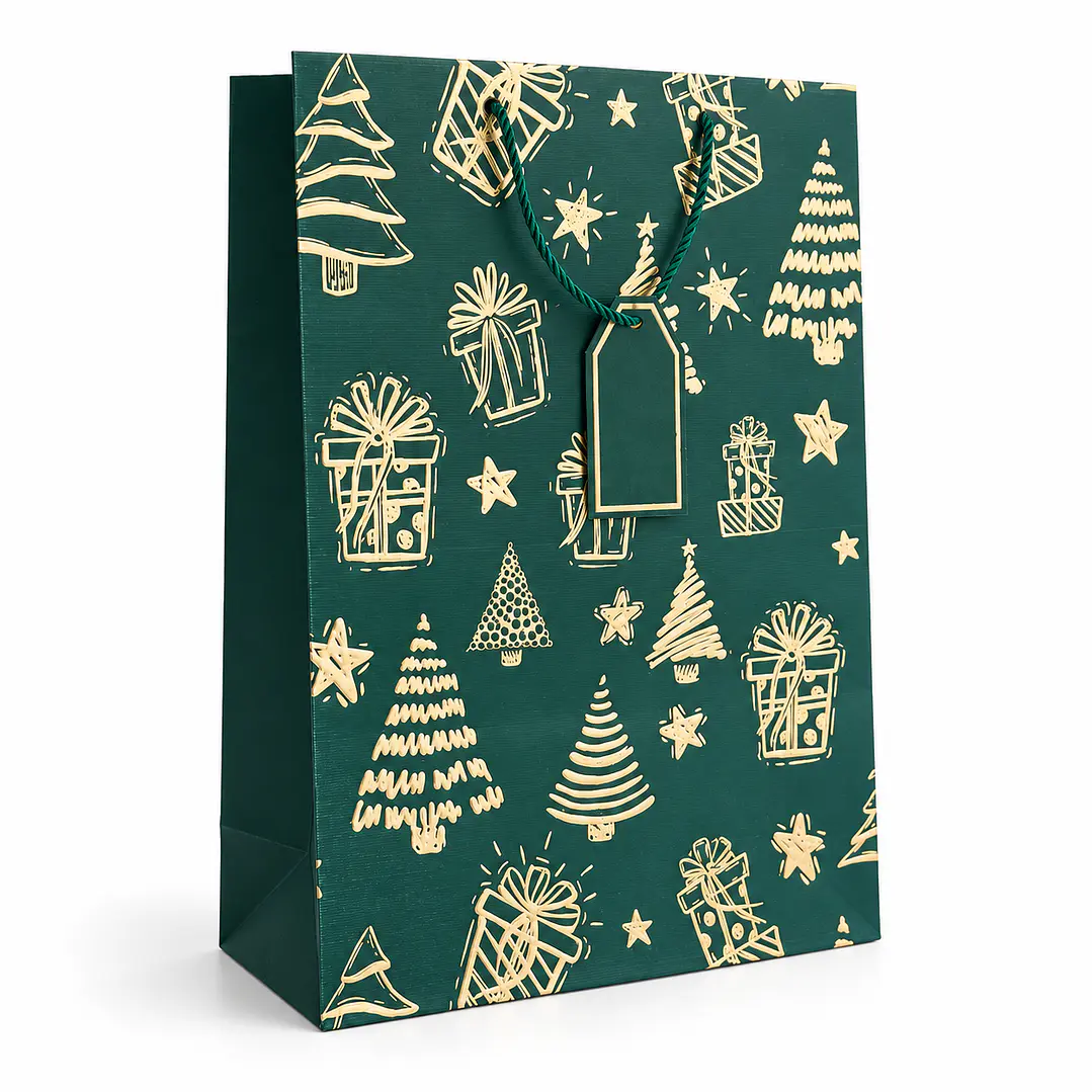 Bolsa Elegante Mediana Navidad 5