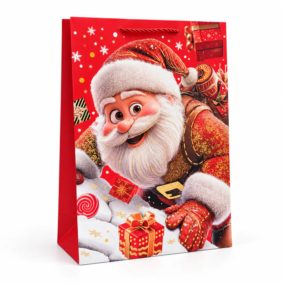 Bolsa Grande Navidad Viejito Pascuero 5