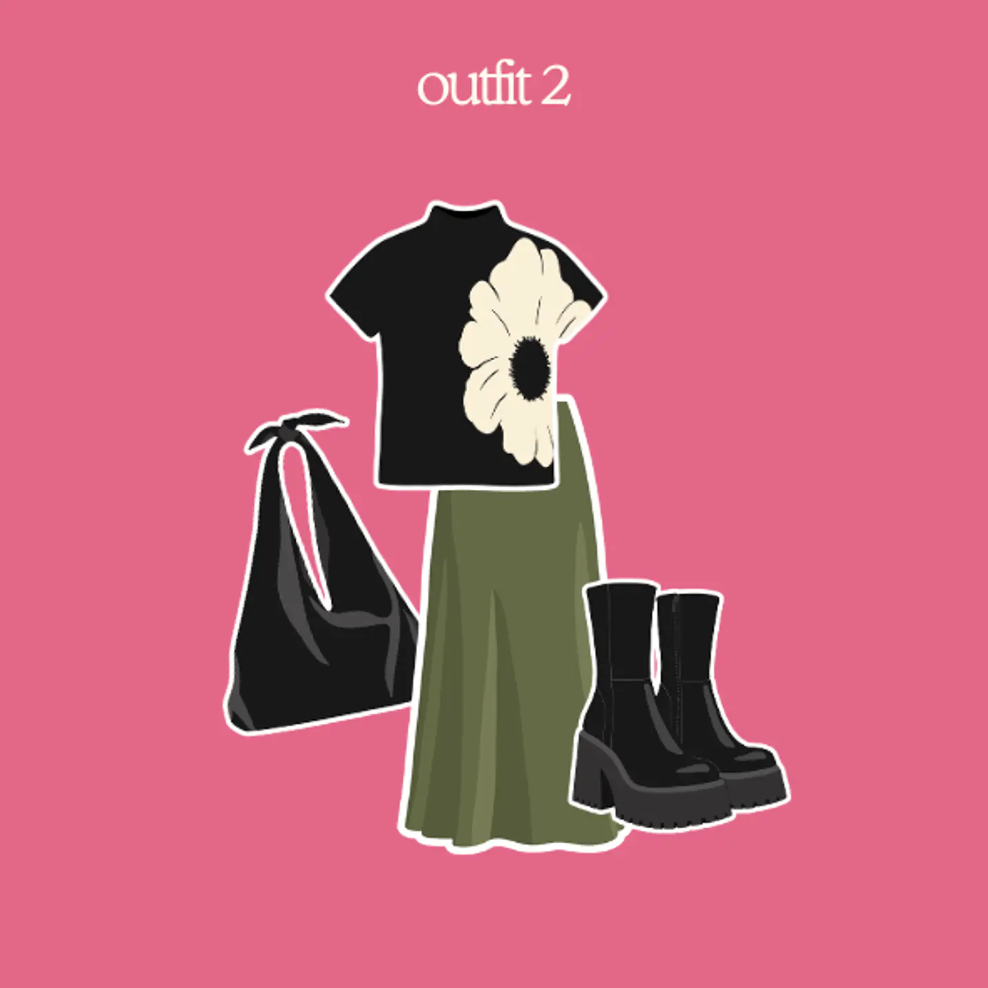 outfits del mes | octubre 2026 - set de stickers 3