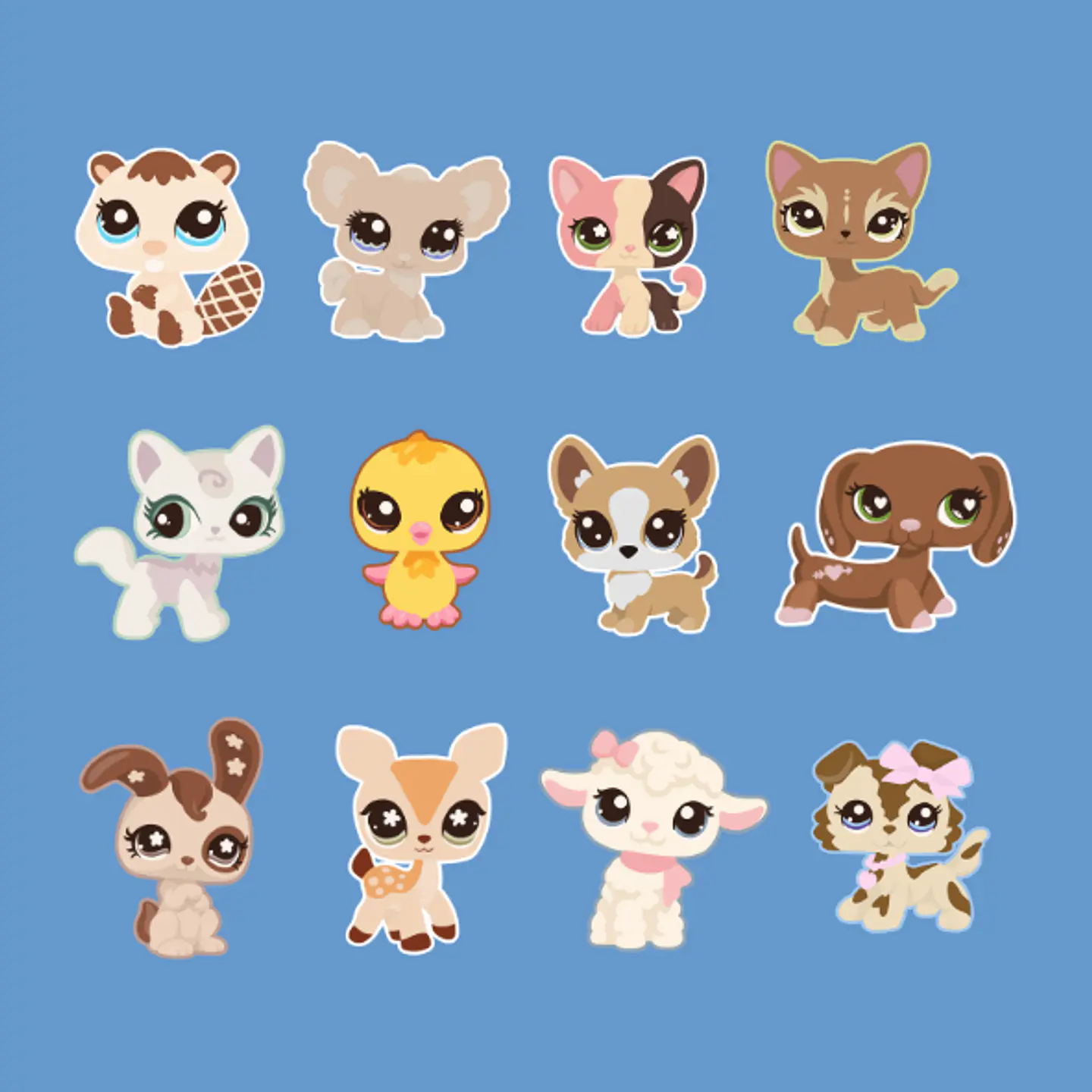 littlest pet shop - set de stickers 2