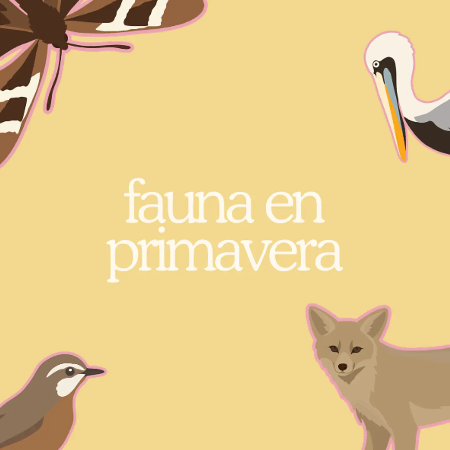 fauna en primavera - set de stickers 1