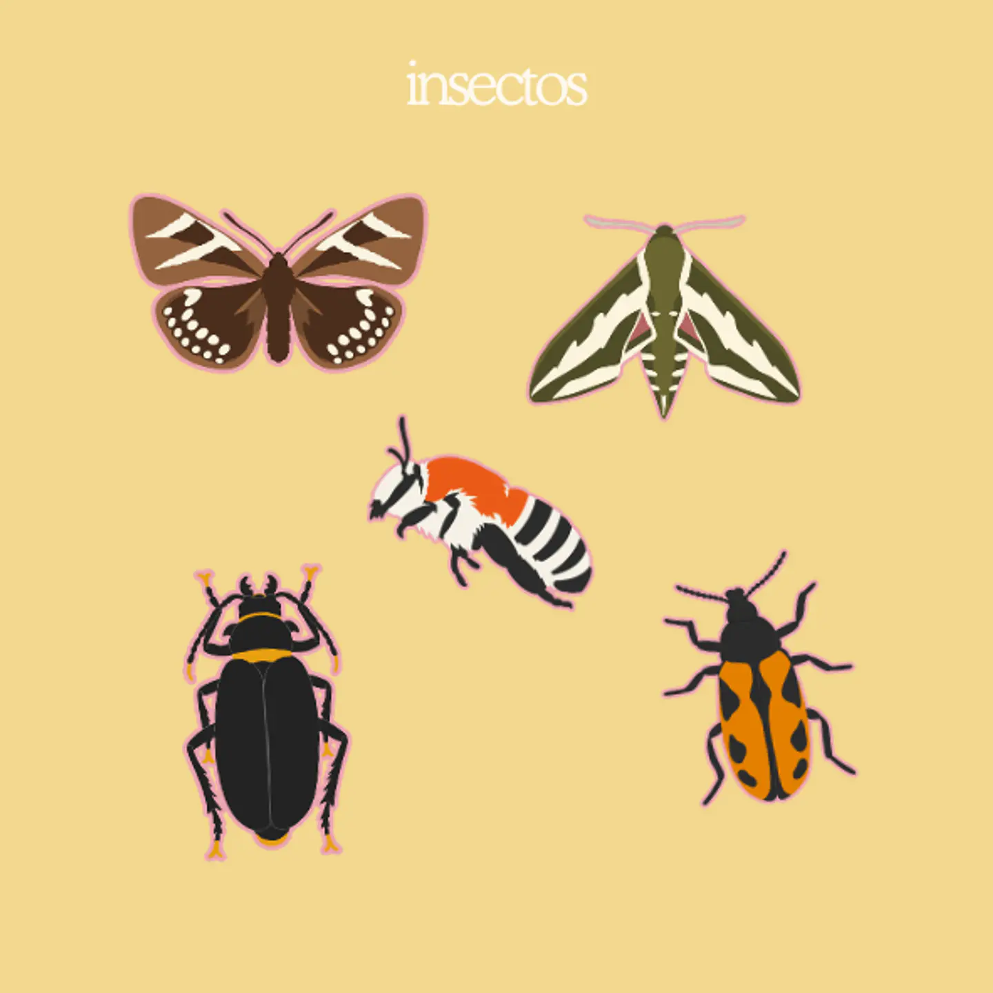 fauna en primavera - set de stickers 4