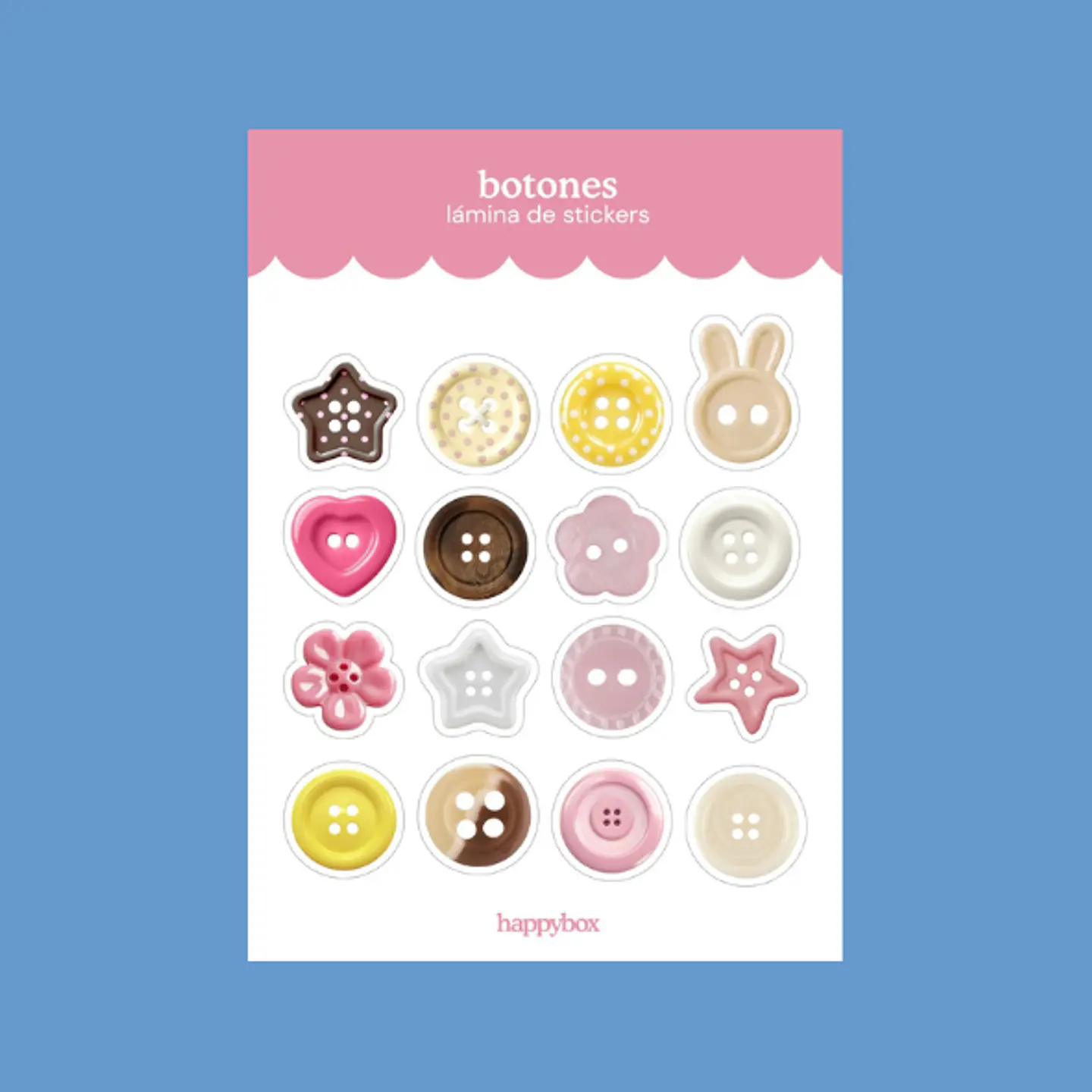 botones - lámina de stickers 1