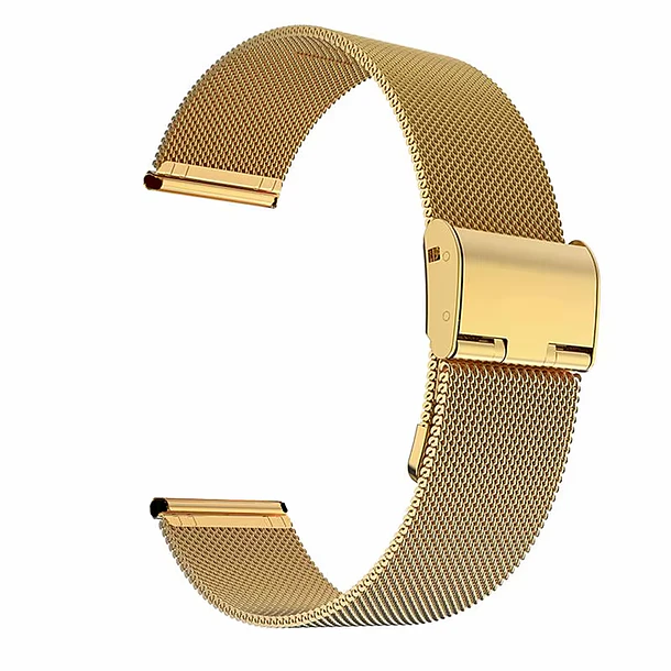 Correa Milanesa Gold 18mm.