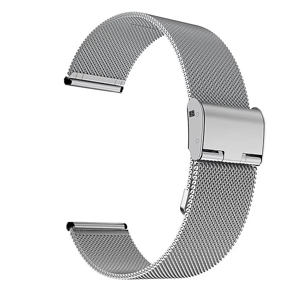 Correa Milanesa Silver 18mm.