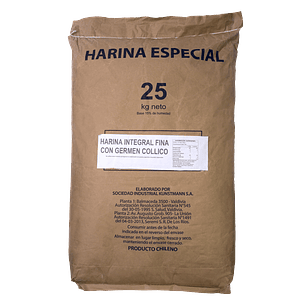 Harina Integral Fina con Germen de Trigo 25 kg