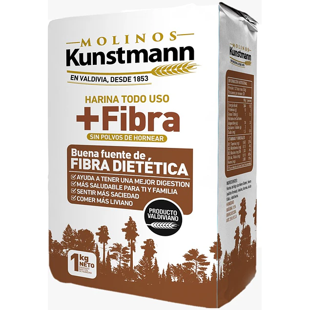 Harina + Fibra 1 Kg Molinos Kunstmann