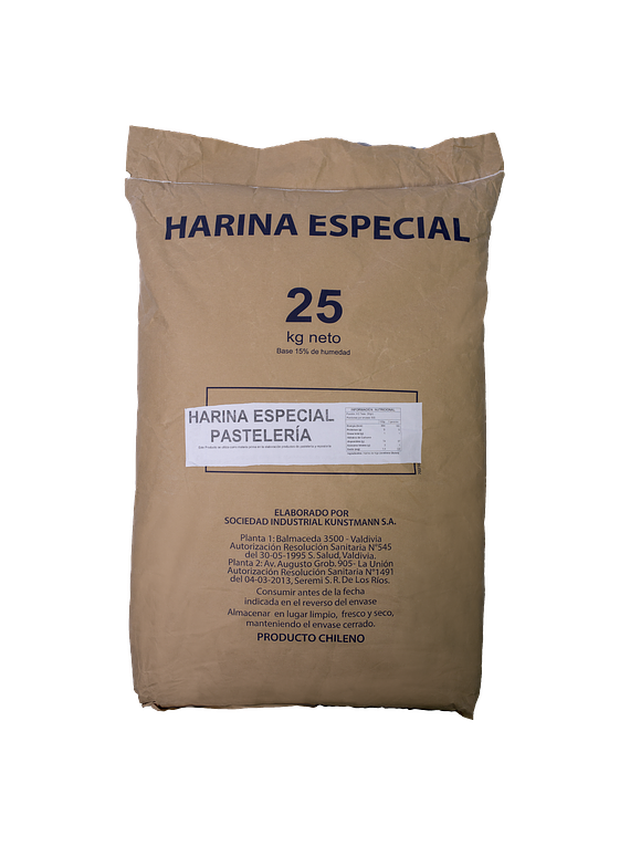 Harina Especial Pastelería 25 kg Papel
