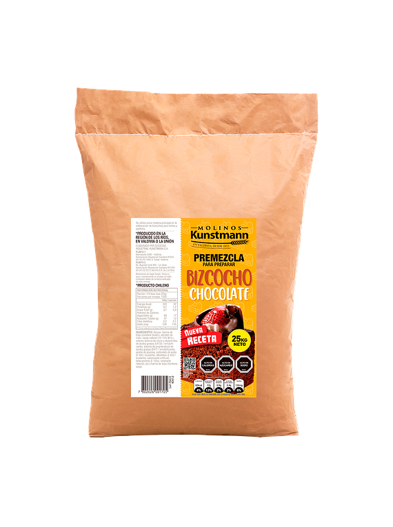 Premezcla Bizcocho Chocolate Molinos Kunstmann 25 kg