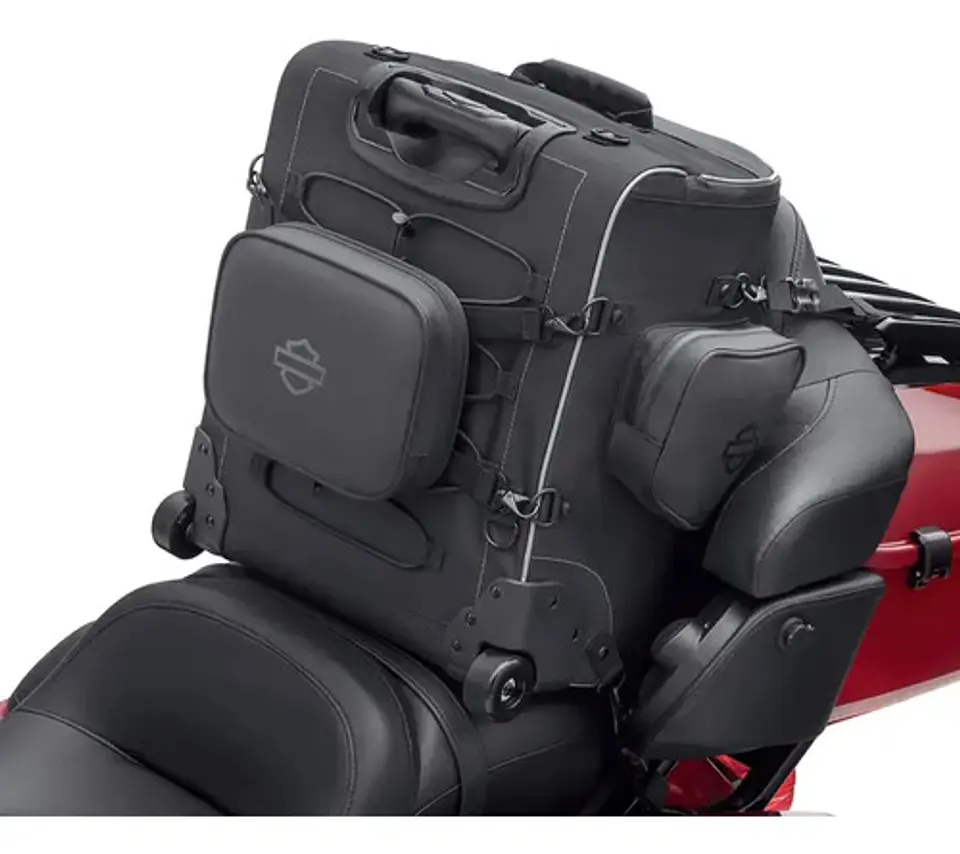 Harley-davidson Onyx Premium Luggage Backseat Roller Bag 5