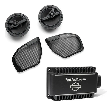 Harley-davidson Rockford Fosgate Speakers Stage 1 + Amp 500w
