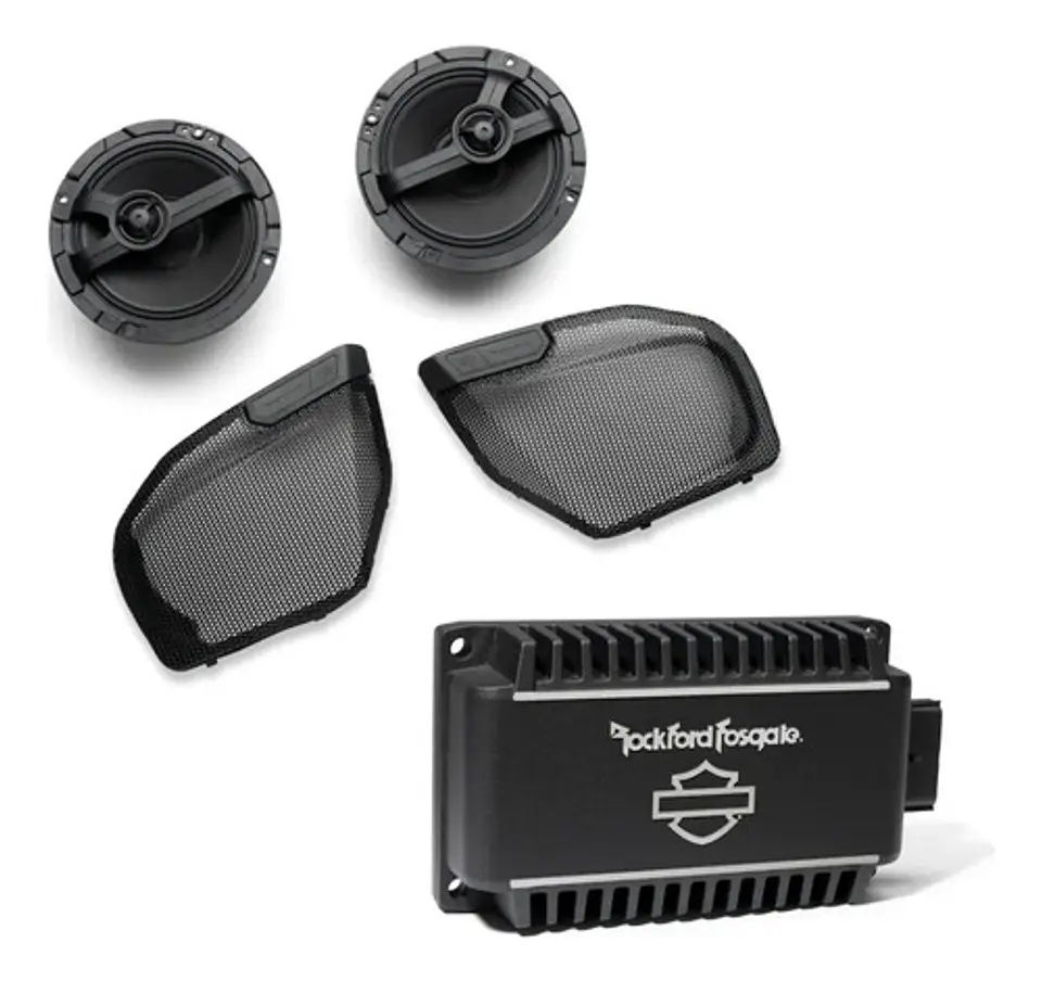 Harley-davidson Rockford Fosgate Speakers Stage 1 + Amp 500w 1